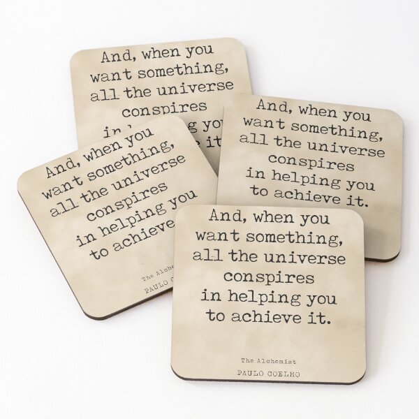 Item preview, The Alchemist - Paulo Coelho Quote - Literature - Typewriter Print - Vintage designed and sold by Studio Grafiikka.