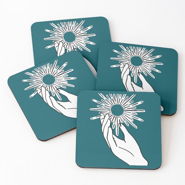 Item preview, Hand holding spark flame sun sticker S1 designed and sold by MittieRussel22.