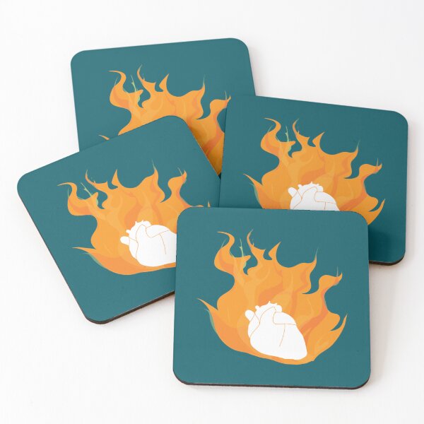 Item preview, Heart On Fire Sticker  designed and sold by MittieRussel22.