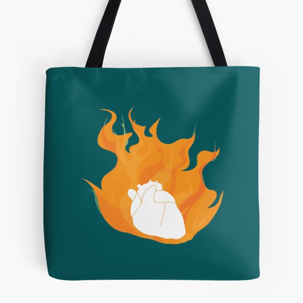 Item preview, Heart On Fire Sticker  designed and sold by MittieRussel22.