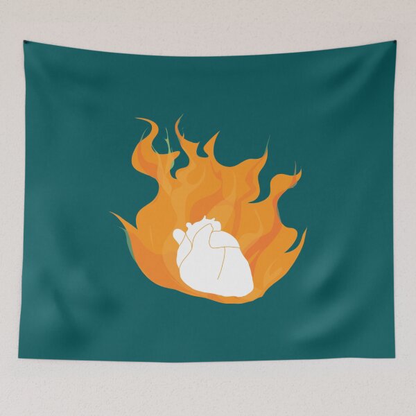 Item preview, Heart On Fire Sticker  designed and sold by MittieRussel22.
