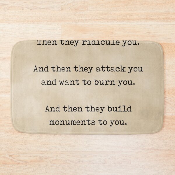 Item preview, First they ignore you - Nicholas Klein Quote - Literature - Typewriter Print - Vintage designed and sold by Studio Grafiikka.