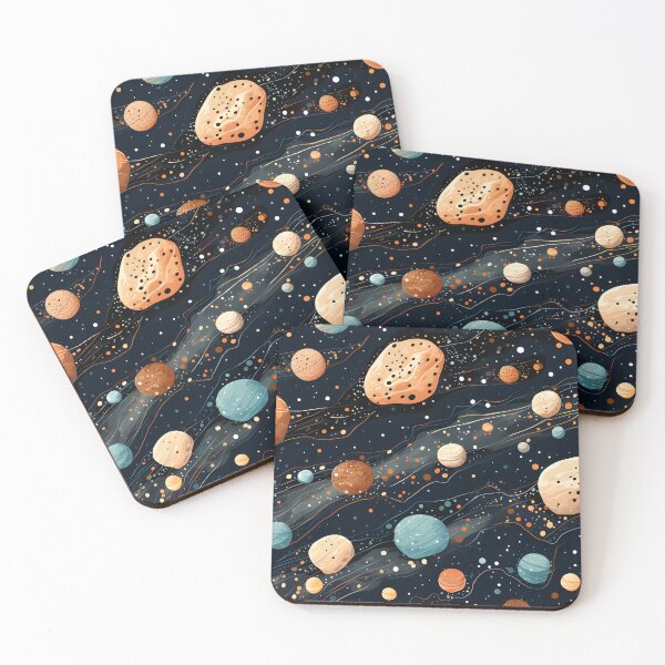 Item preview, Cosmic patterns: abstract sponge meteorites designed and sold by Muangluang.