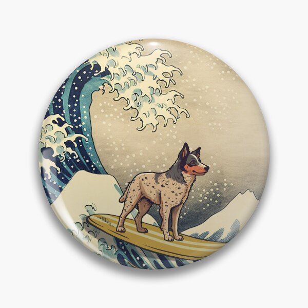 Item preview, Australian Cattle Kanagawa Japanese Surfing Wave designed and sold by rafaeltto.