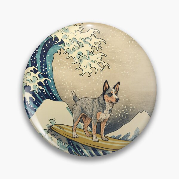 Item preview, Australian Cattle Kanagawa Japanese Surfing Wave designed and sold by rafaeltto.