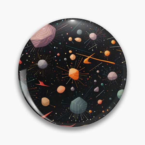 Item preview, Cosmic patterns: abstract bright meteorites designed and sold by Muangluang.