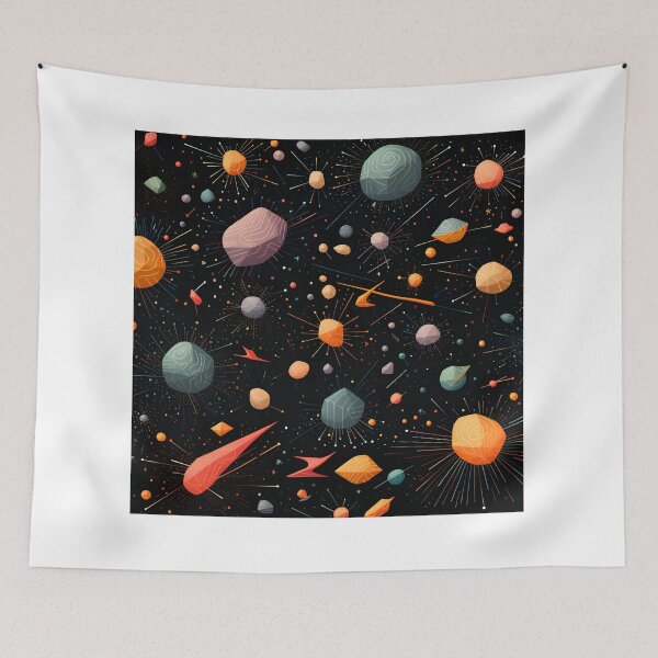 Item preview, Cosmic patterns: abstract bright meteorites designed and sold by Muangluang.