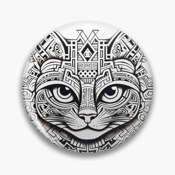 Item preview, Aztec Mayan Cat designed and sold by Cat & Puppy.