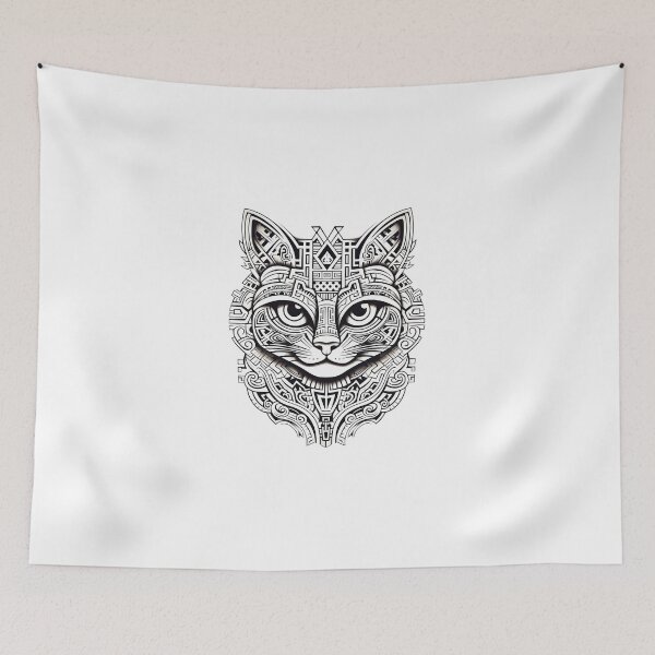 Item preview, Aztec Mayan Cat designed and sold by Cat & Puppy.