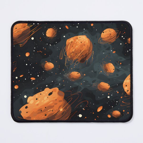 Item preview, Cosmic patterns: abstract orange sponge meteorites designed and sold by Muangluang.