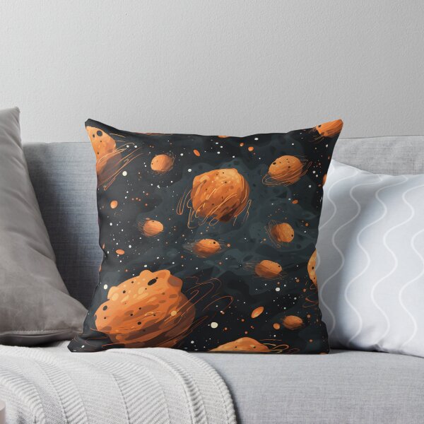 Item preview, Cosmic patterns: abstract orange sponge meteorites designed and sold by Muangluang.