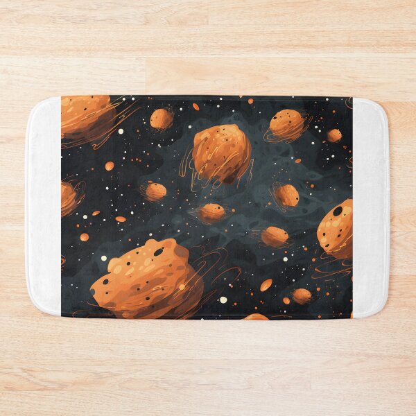 Item preview, Cosmic patterns: abstract orange sponge meteorites designed and sold by Muangluang.