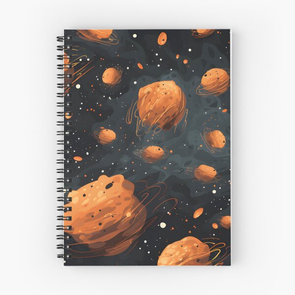 Item preview, Cosmic patterns: abstract orange sponge meteorites designed and sold by Muangluang.