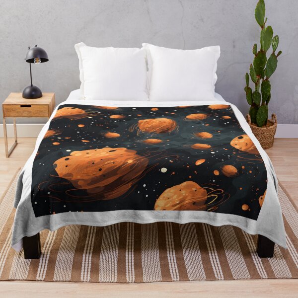 Item preview, Cosmic patterns: abstract orange sponge meteorites designed and sold by Muangluang.