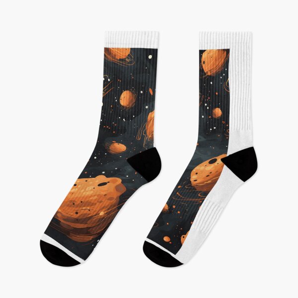 Item preview, Cosmic patterns: abstract orange sponge meteorites designed and sold by Muangluang.