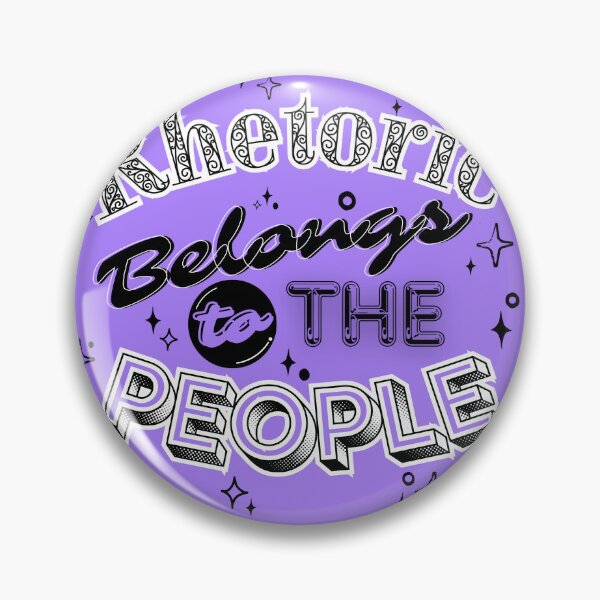 Item preview, Rhetoric for the People (purple/white) designed and sold by Ryan Skinnell.