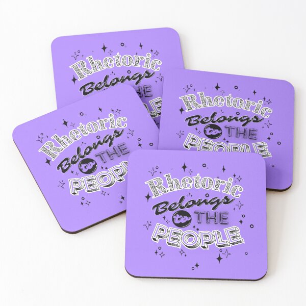 Item preview, Rhetoric for the People (purple/white) designed and sold by Ryan Skinnell.