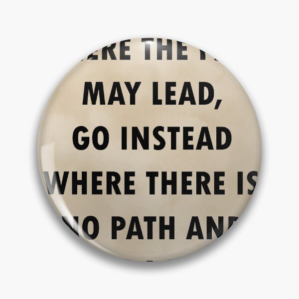 Item preview, Do Not Go Where The Path May Lead - Ralph Waldo Emerson Quote, Literature, Typography Print, Vintage designed and sold by Studio Grafiikka.