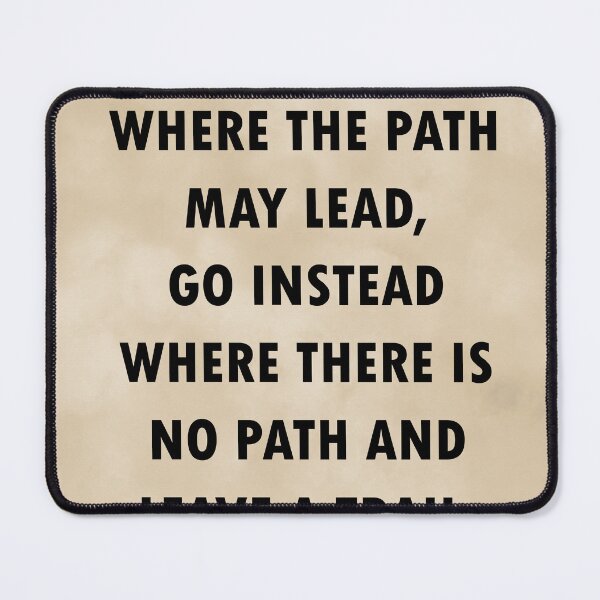 Item preview, Do Not Go Where The Path May Lead - Ralph Waldo Emerson Quote, Literature, Typography Print, Vintage designed and sold by Studio Grafiikka.