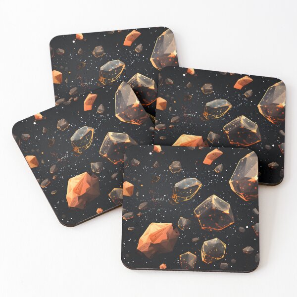 Item preview, Cosmic patterns: abstract diamond sponge meteorites designed and sold by Muangluang.