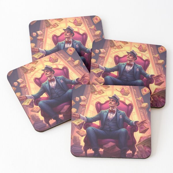 Item preview, Crypto Magnate gangster of a man sitting on a chair  designed and sold by YasirDemon7.