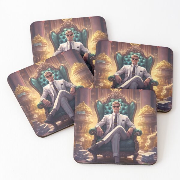 Item preview, Crypto Magnate gangster of a man sitting on a chair  designed and sold by YasirDemon7.