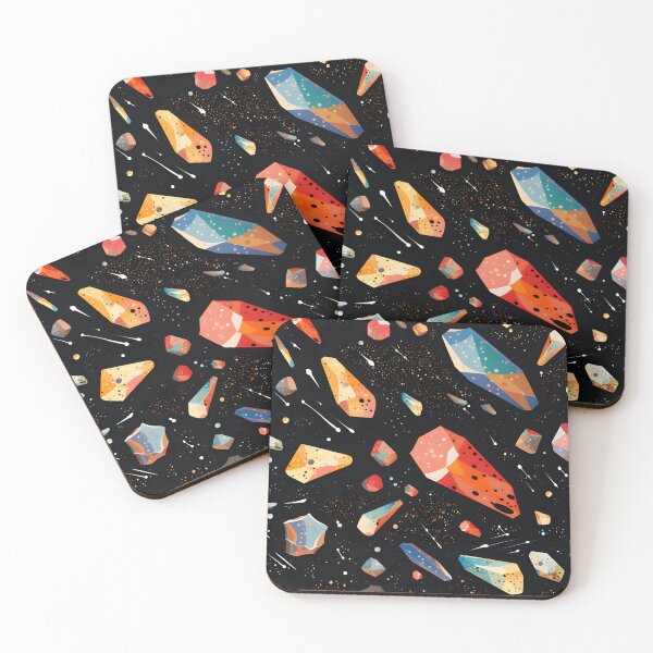 Item preview, Cosmic patterns: abstract colorful meteorites designed and sold by Muangluang.