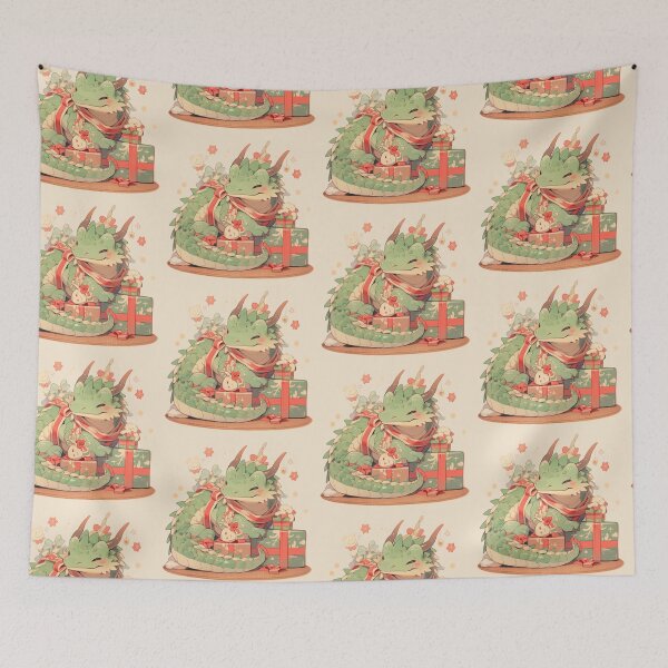 Item preview, Christmas dragon with presents! designed and sold by HydraDreams.