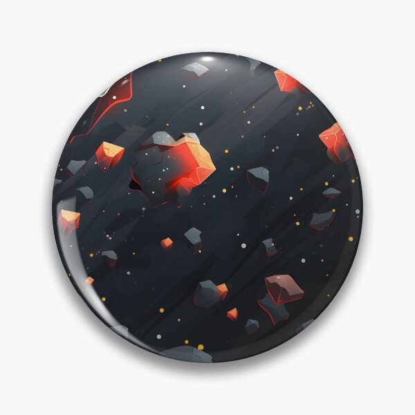 Item preview, Cosmic patterns: abstract orange and black sponge meteorites designed and sold by Muangluang.