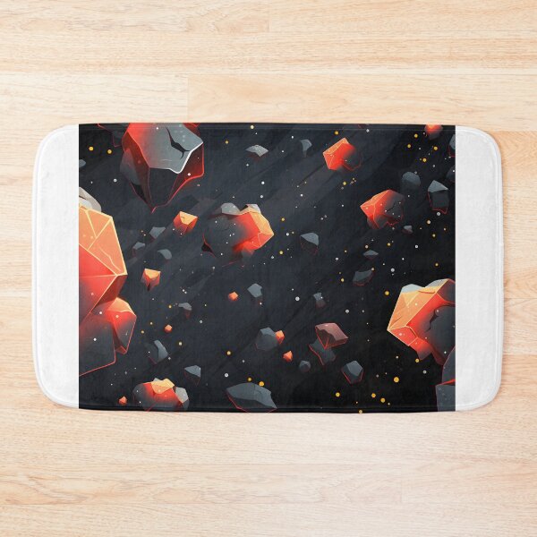 Item preview, Cosmic patterns: abstract orange and black sponge meteorites designed and sold by Muangluang.