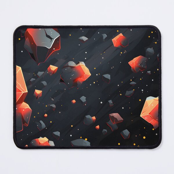 Item preview, Cosmic patterns: abstract orange and black sponge meteorites designed and sold by Muangluang.