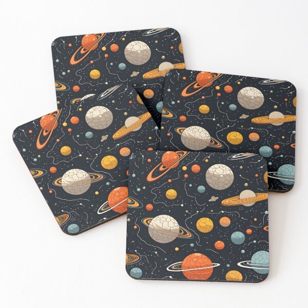 Item preview, Cosmic patterns: abstract planet rings meteorites designed and sold by Muangluang.