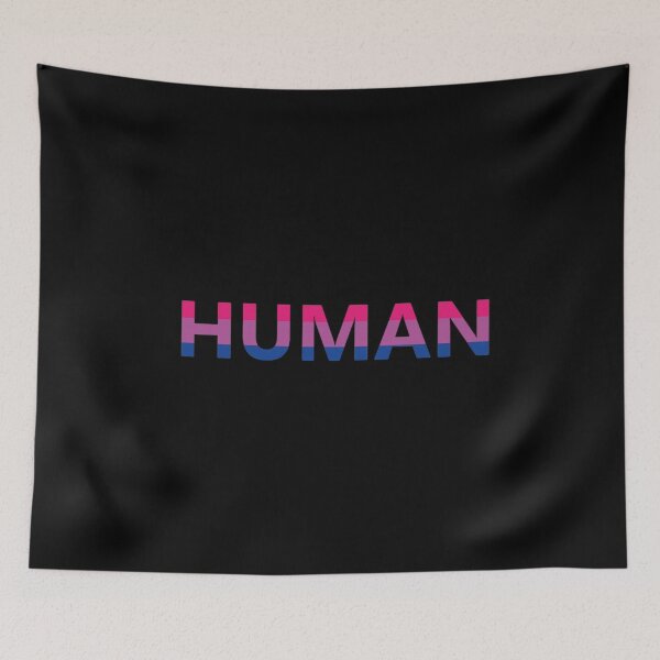 Item preview, HUMAN with Bisexual Pride Flag designed and sold by Storm4Clo.
