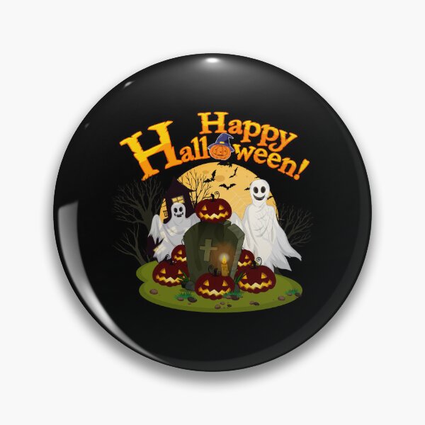 Artikelvorschau, happy Halloween with jack-o'-lantern graveyard entworfen und verkauft von quanlh.
