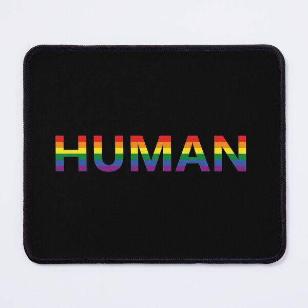 Item preview, HUMAN with LGBT Pride Flag designed and sold by Storm4Clo.