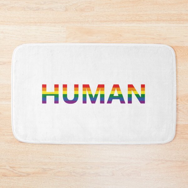 Item preview, HUMAN with LGBT Pride Flag designed and sold by Storm4Clo.
