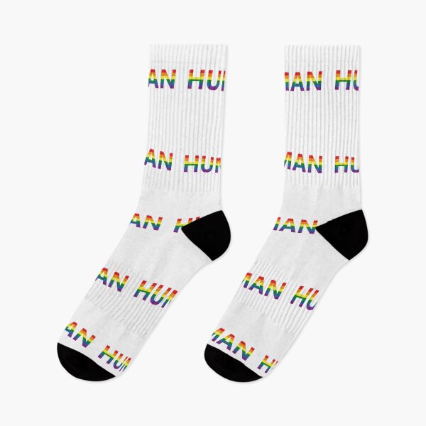 Item preview, HUMAN with LGBT Pride Flag designed and sold by Storm4Clo.