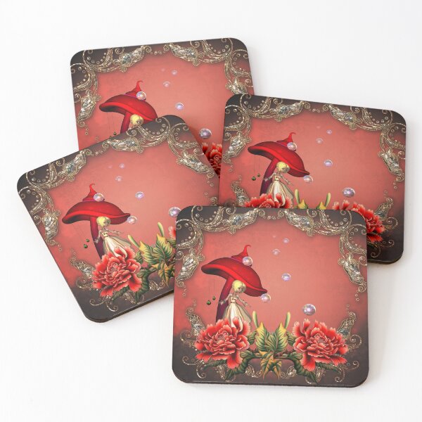 Item preview, Cute fairy with wonderful flowers designed and sold by nicky2342.