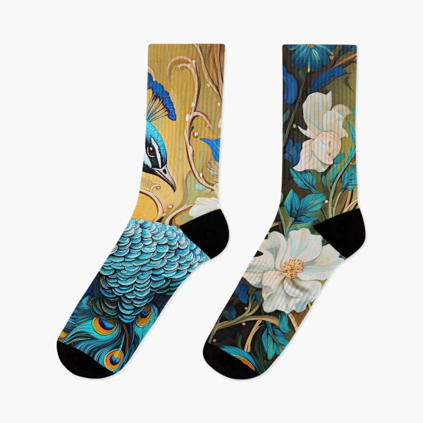 Item preview, Peacock with flowers illustration designed and sold by Adriano Carrideo.