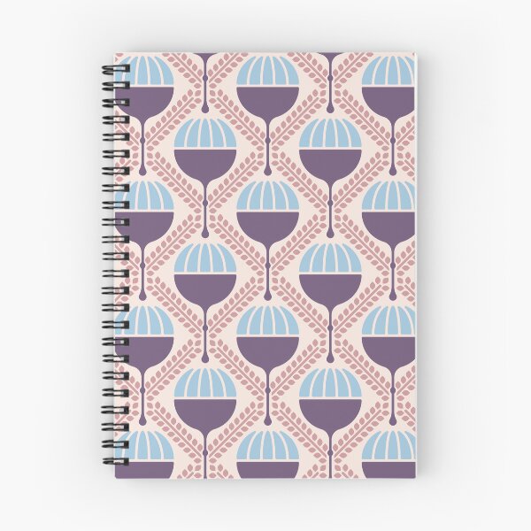 Item preview, KF 0074 F - Retro Vintage Poppy Flower 70s Modern Geometric Floral Pattern designed and sold by KhakiFinch.