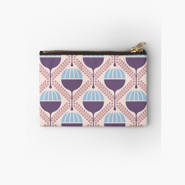 Item preview, KF 0074 F - Retro Vintage Poppy Flower 70s Modern Geometric Floral Pattern designed and sold by KhakiFinch.