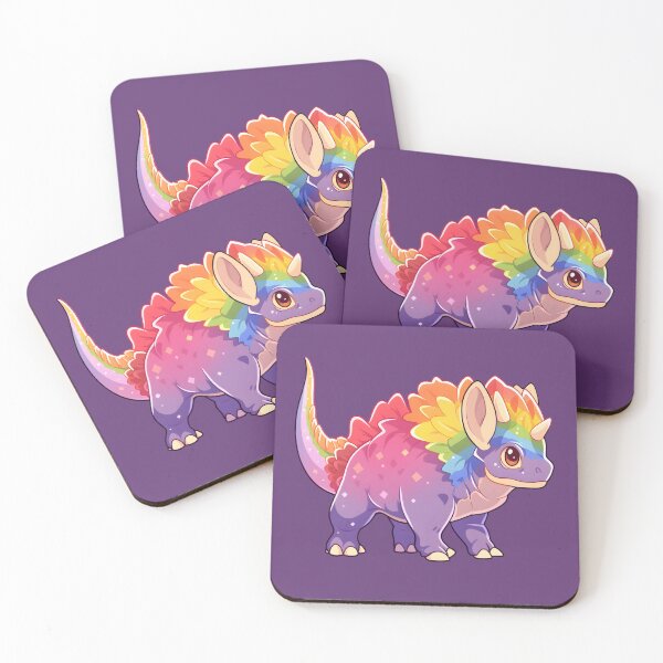Item preview, Rainbow Triceratops | Cute Kawaii Pop Art designed and sold by InkedBeasts.