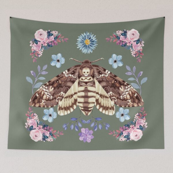 Item preview, Deaths Head Moth Forest Symmetry designed and sold by Ashley Gagnon.