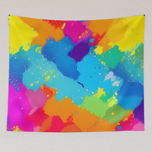 Item preview, Abstract Colorful Paint Splatter Pattern designed and sold by calibrit.