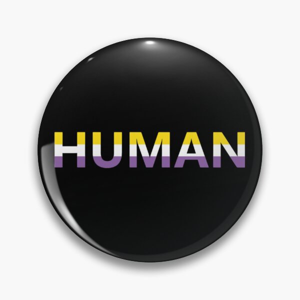 Item preview, HUMAN with Non-Binary Flag designed and sold by Storm4Clo.