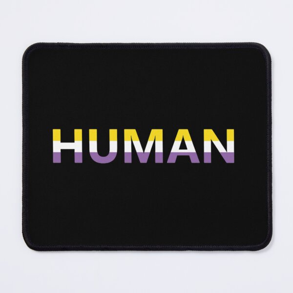 Item preview, HUMAN with Non-Binary Flag designed and sold by Storm4Clo.