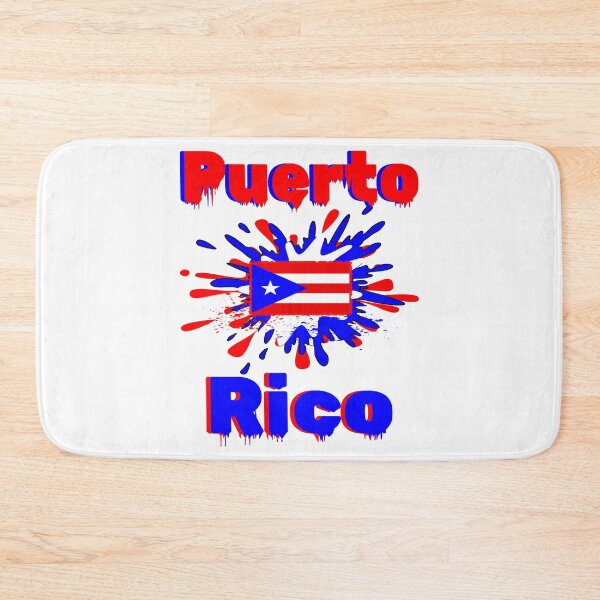 Item preview, Puerto Rico paint splatter art design with Puerto Rican flag colors designed and sold by Verle-art.