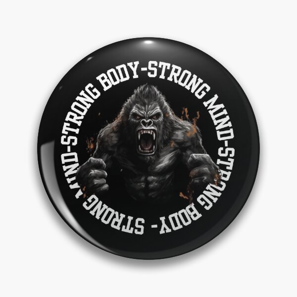 Item preview, STRONG MIND with Roaring Gorilla designed and sold by Storm4Clo.
