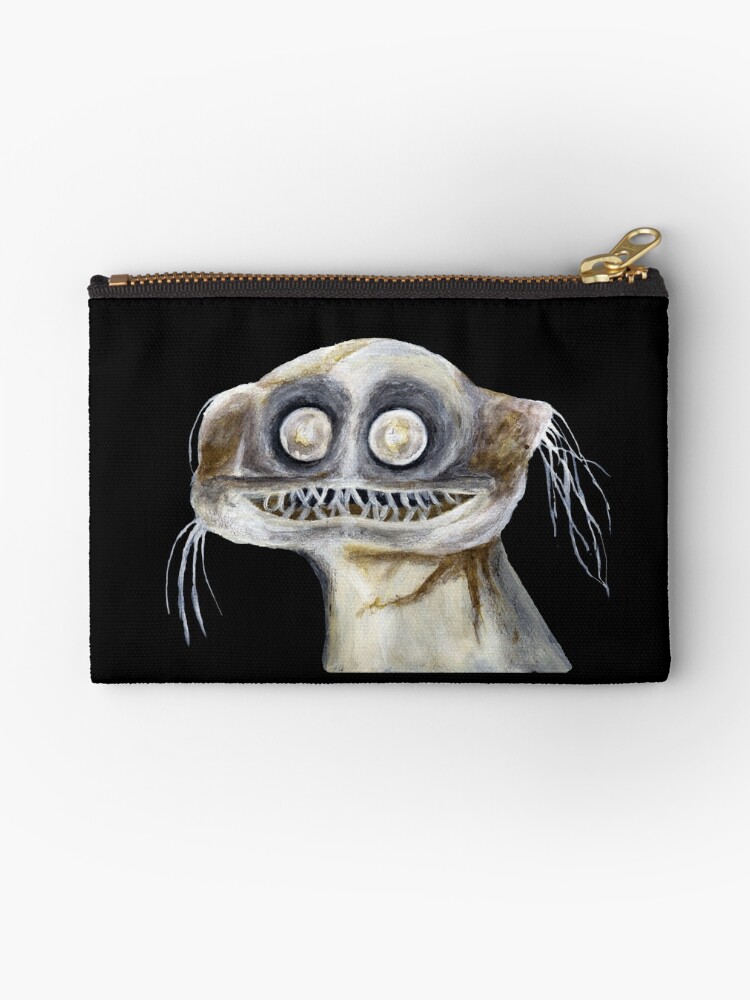 The Incredibly ugly Gigantura Indica or Telescope Fish acrylic painting  Zipper Pouch for Sale by Funsize-Art
