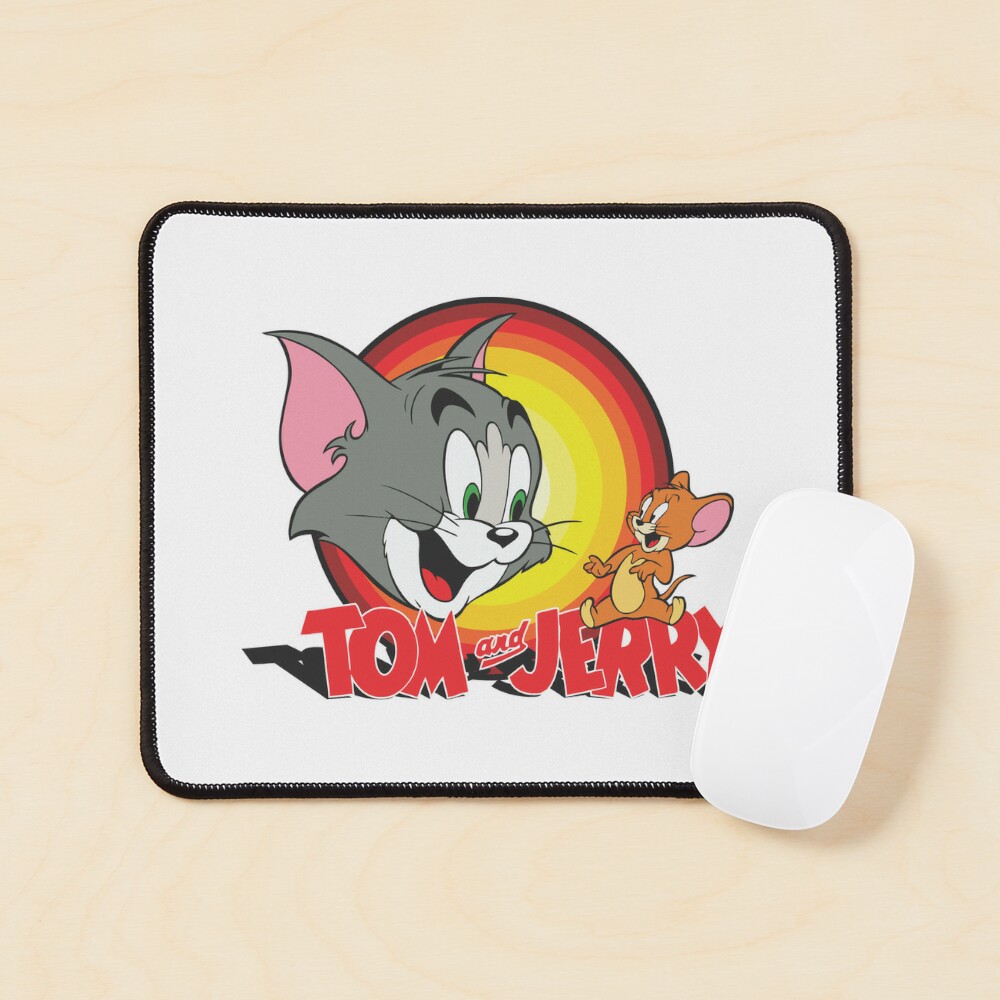 Tom & Jerry Cartoon White Baseball Jersey Youth Large NWT
